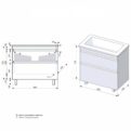 Атлантика 100 тумба напольная