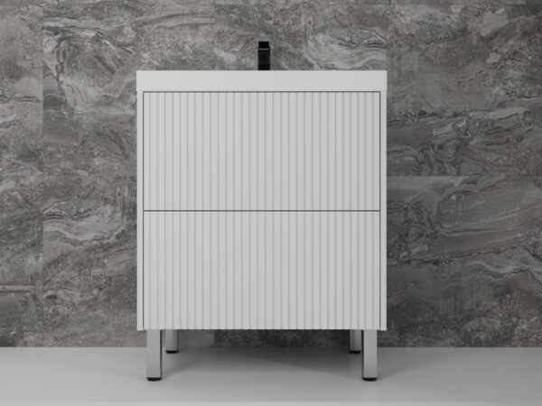Тумба напольная Style Line Стокгольм 70 под Classic 70 белый рифленый софт