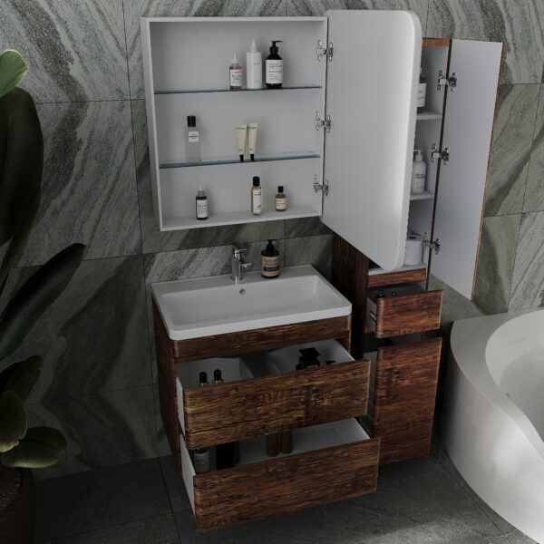 Тумба подвесная Атлантика 70 Люкс старое дерево PLUS СС-00002340_2 Тумба подвесная Атлантика 70 Люкс старое дерево PLUS СС-00002340_2