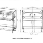 Тумба напольная Марелла 90