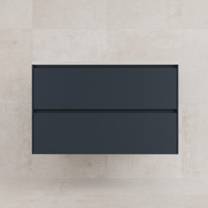 Тумба подвесная STYLE LINE ЛИМА 90 эмаль, под раковину LINE 90, 2 ящ., PLUS, графит